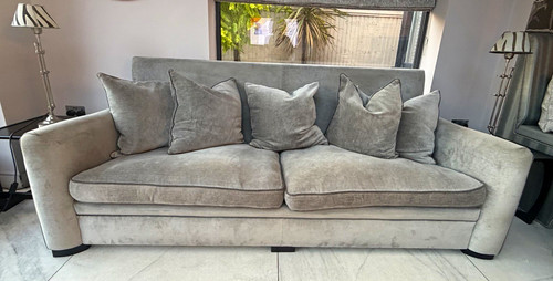 Duresta grey fabric sofa - duresta,